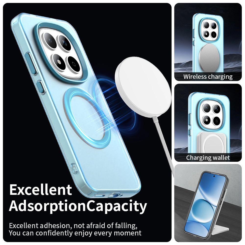MagSafe-deksel for Xiaomi Redmi Note 15 Pro 5G, Techsuit, CandyCase, Blå