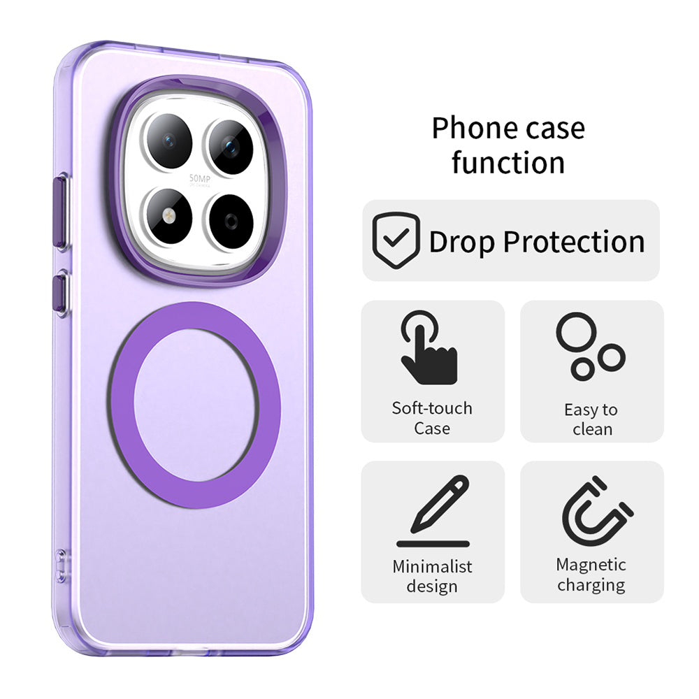 MagSafe-deksel for Xiaomi Redmi Note 15 Pro 5G, Techsuit, CandyCase, Lilla