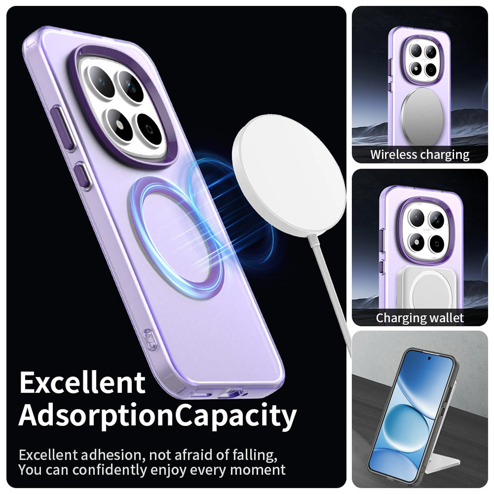 MagSafe-deksel for Xiaomi Redmi Note 15 Pro 5G, Techsuit, CandyCase, Lilla