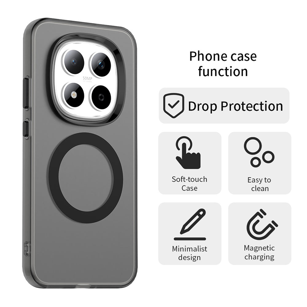 MagSafe-deksel for Xiaomi Redmi Note 15 Pro 5G, Techsuit, CandyCase, Svart