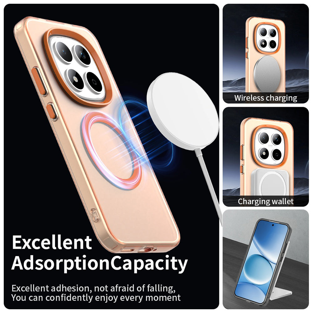 MagSafe-deksel for Xiaomi Redmi Note 15 Pro 5G, Techsuit, CandyCase, Oransje