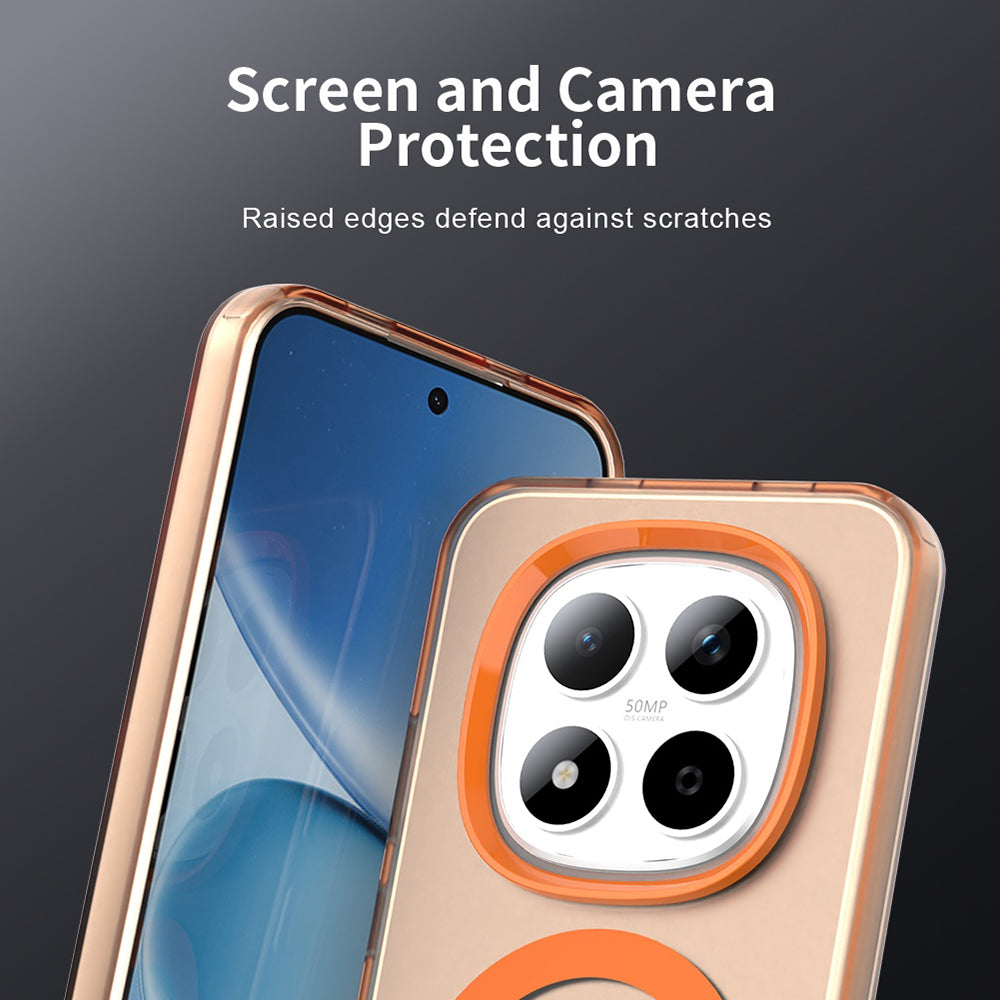 MagSafe-deksel for Xiaomi Redmi Note 15 Pro 5G, Techsuit, CandyCase, Oransje