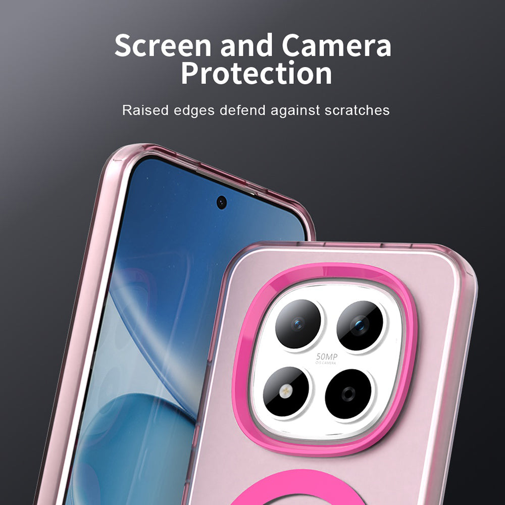 MagSafe-deksel for Xiaomi Redmi Note 15 Pro 5G, Techsuit, CandyCase, Rosa