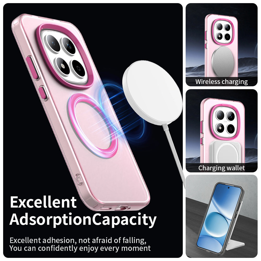 MagSafe-deksel for Xiaomi Redmi Note 15 Pro 5G, Techsuit, CandyCase, Rosa
