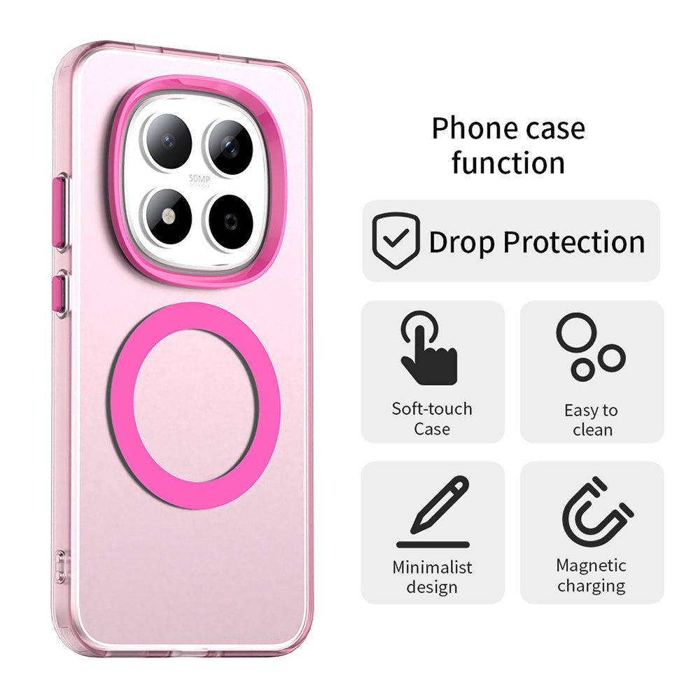 MagSafe-deksel for Xiaomi Redmi Note 15 Pro 5G, Techsuit, CandyCase, Rosa