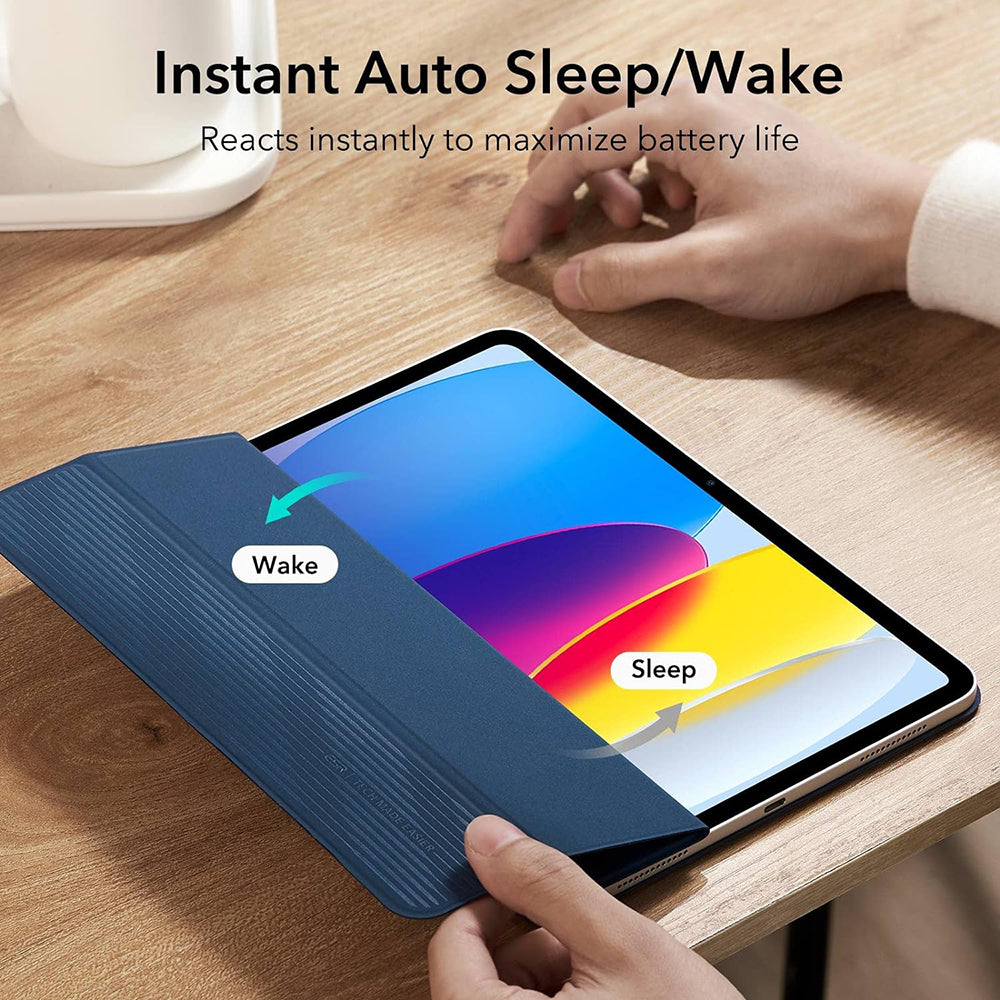 Deksel for Apple iPad (2025) / (2022), ESR, Rebound, Marineblå