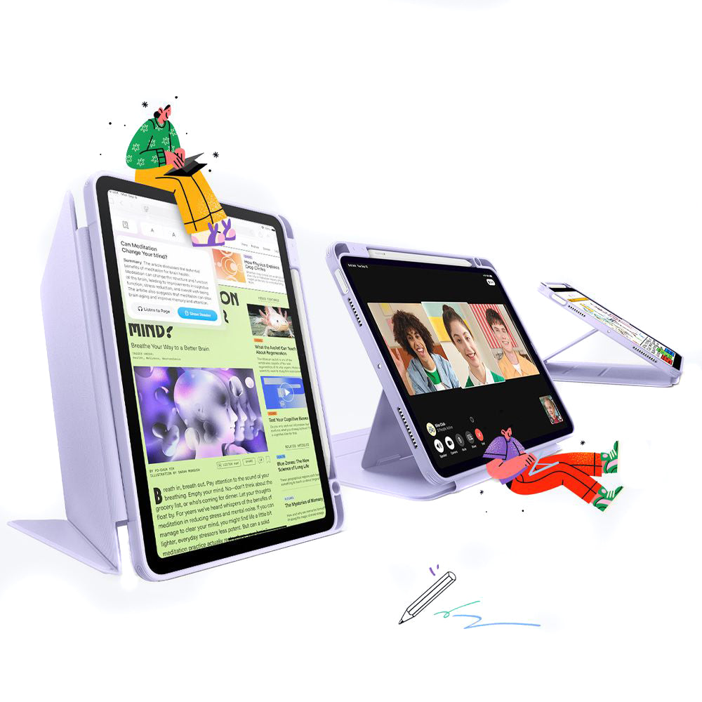 Deksel for Apple iPad Air 11 (2026) / iPad Air 11 (2025) / Air 11 (2024) / Air (2022) / Air (2020), ESR, Flip Hybrid, fiolett