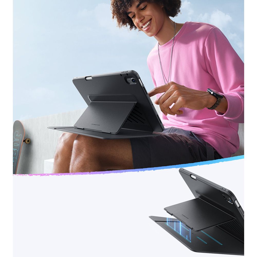 Deksel for Apple iPad Air 11 (2026) / iPad Air 11 (2025) / Air 11 (2024) / Air (2022) / Air (2020), ESR, Flip Hybrid, Svart