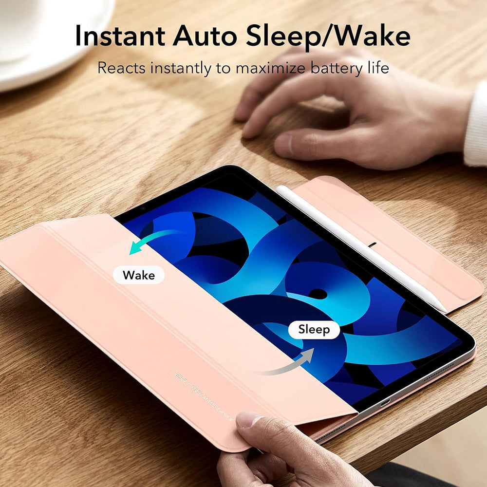 Deksel for Apple iPad Air 11 (2024) / Air (2022) / Air (2020) / Pro 11 (2018), ESR, Rebound, Roségull