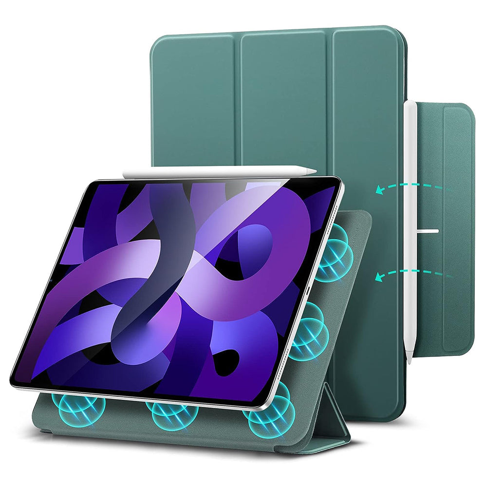 Deksel for Apple iPad Air 11 (2024) / Air (2022) / Air (2020) / Pro 11 (2018), ESR, Rebound, Satenggrønn