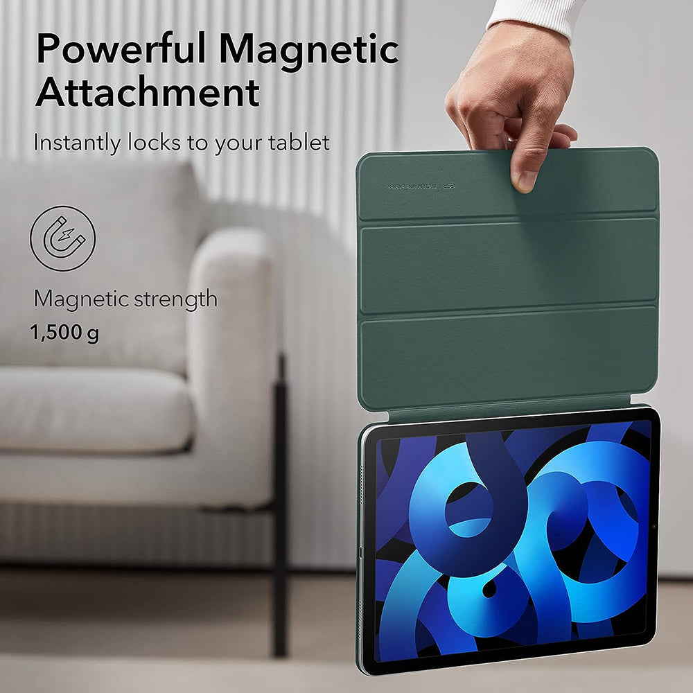 Deksel for Apple iPad Air 11 (2024) / Air (2022) / Air (2020) / Pro 11 (2018), ESR, Rebound, Satenggrønn