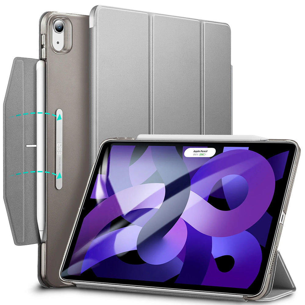 Deksel for Apple iPad Air 11 (2026) / iPad Air 11 (2025) / Air 11 (2024) / Air (2022) / Air (2020), ESR, Ascend Trifold, Grå