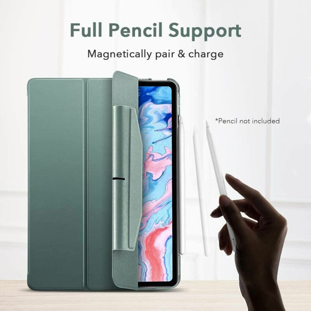 Deksel for Apple iPad Air 11 (2026) / iPad Air 11 (2025) / Air 11 (2024) / Air (2022) / Air (2020), ESR, Ascend Trifold, Satinert grønn