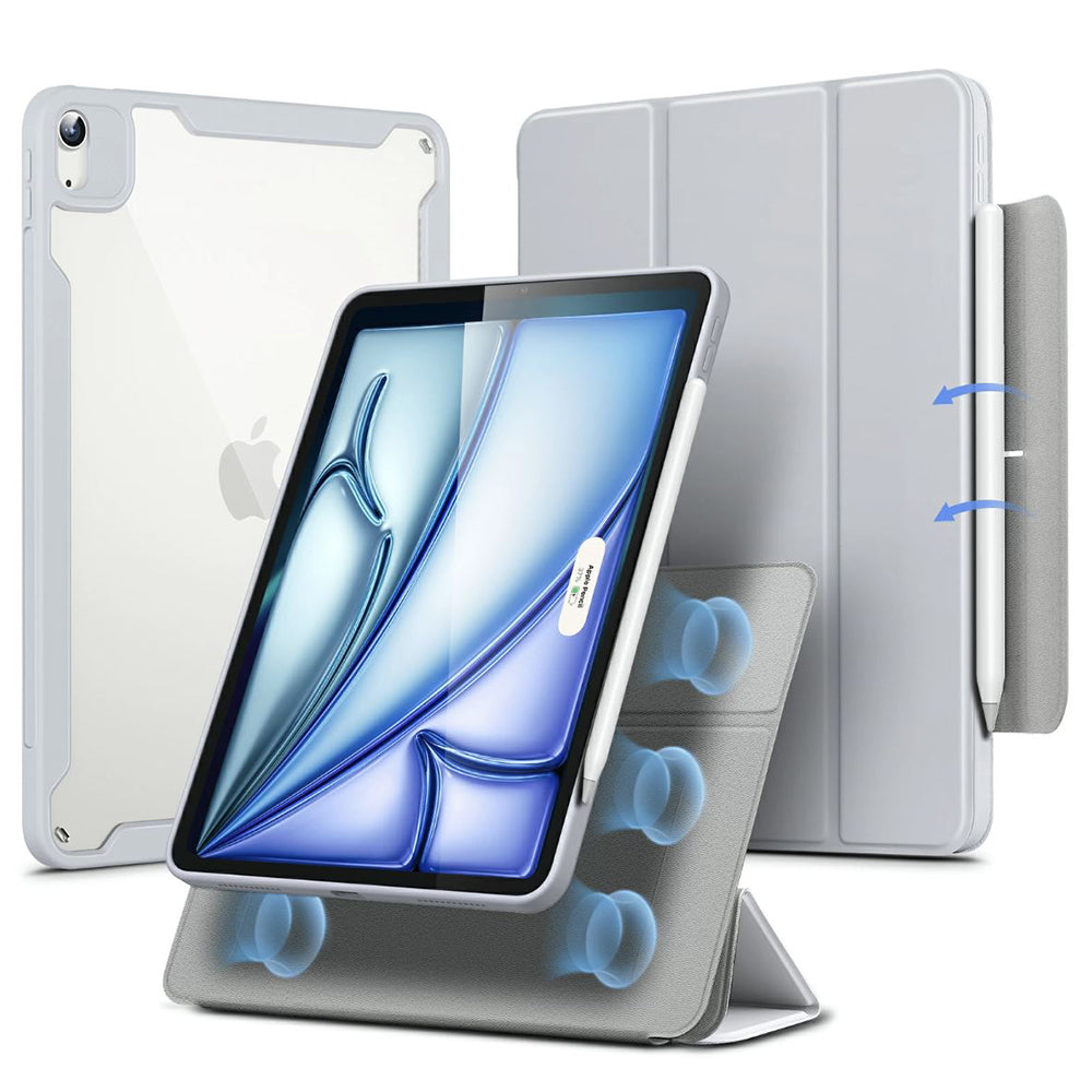 Deksel for Apple iPad Air 11 (2026) / iPad Air 11 (2025) / Air 11 (2024) / Air (2022) / Air (2020), ESR, Rebound Hybrid, Grå