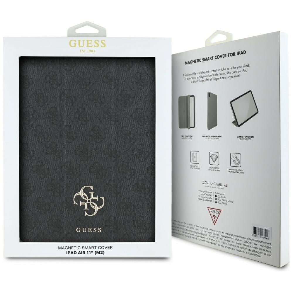 Deksel for Apple iPad Air 11 (2026) / iPad Air 11 (2025) / Air 11 (2024), Guess, 4G Big Logo, Svart