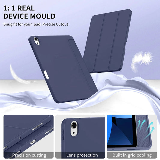 Deksel for Apple iPad Air (2022) / Air (2020), Techsuit, Flex Trifold, Matcha grønn