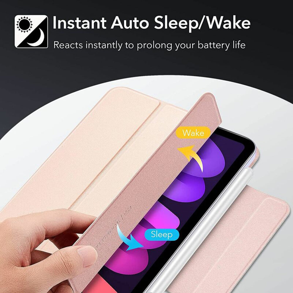 Deksel for Apple iPad mini (2024) / mini (2021), ESR, Rebound, Roségull