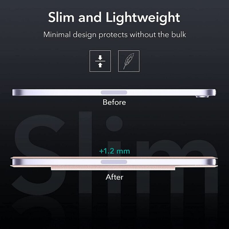 Deksel for Apple iPad mini (2024) / mini (2021), ESR, Rebound, Roségull