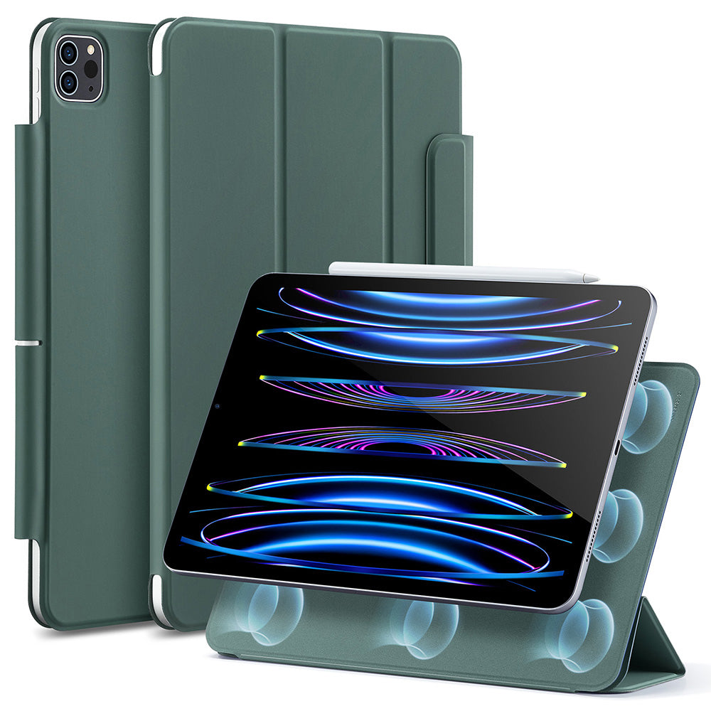 Deksel for Apple iPad Pro 11 (2022) / Pro 11 (2021) / Pro 11 (2020) / Pro 11 (2018), ESR, Rebound, Satenggrønn