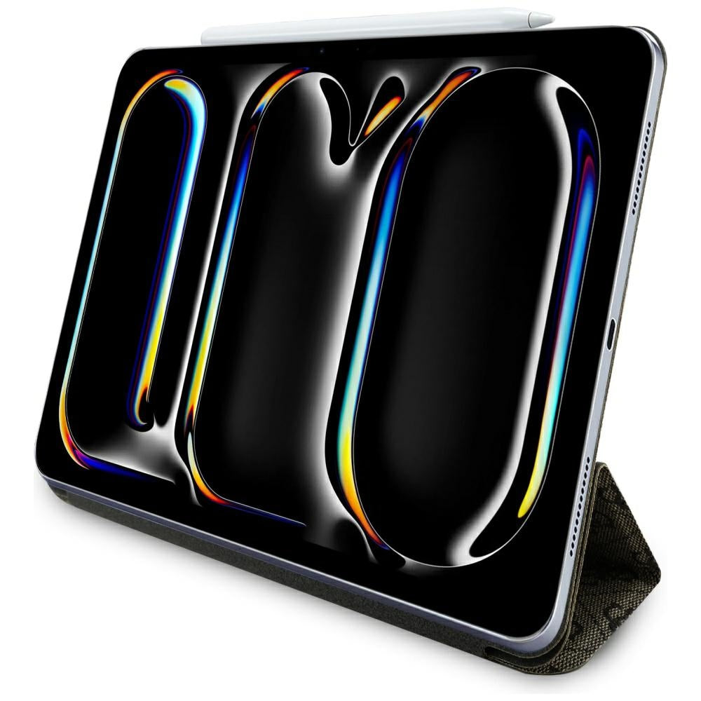 Deksel for Apple iPad Pro 13 (2024), Guess, 4G Big Logo, Brun