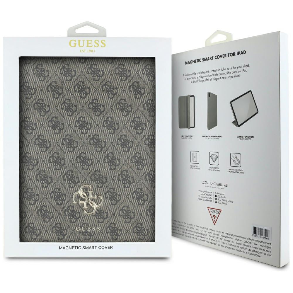Deksel for Apple iPad Pro 13 (2024), Guess, 4G Big Logo, Brun