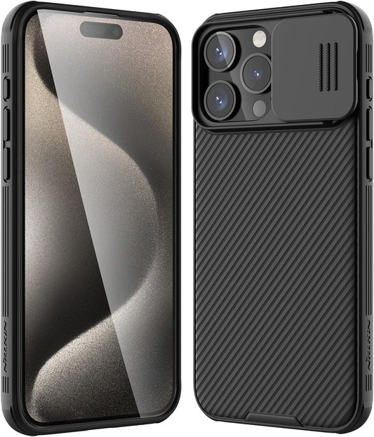 Etui til Apple iPhone 16 Pro, Nillkin, CamShield Pro, svart