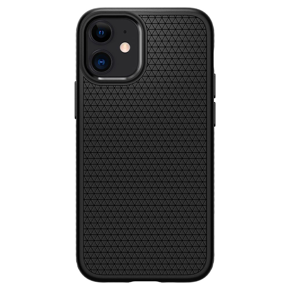Deksel for Apple iPhone 12 / 12 Pro, Spigen, Liquid Air, Svart ACS01701