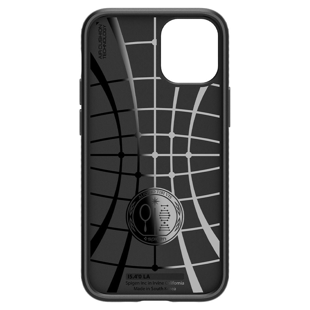 Deksel for Apple iPhone 12 / 12 Pro, Spigen, Liquid Air, Svart ACS01701