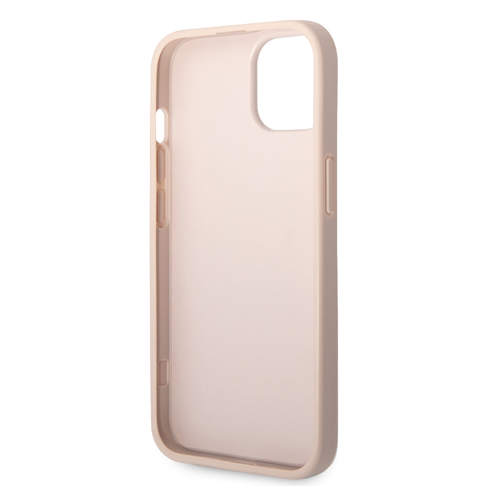 Deksel for Apple iPhone 14, Guess, 4G Metal Logo, Rosa