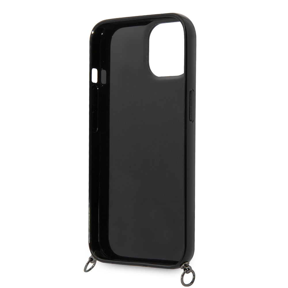 Deksel for Apple iPhone 14, Karl Lagerfeld, Color Stripes with Strap, Rosa