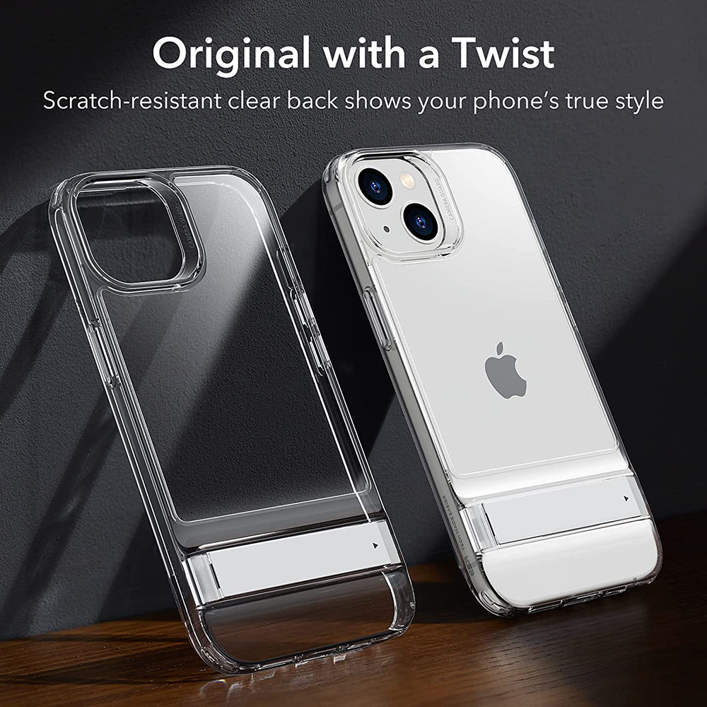 Deksel for Apple iPhone 14 Plus, ESR, Air Shield Boost Kickstand, Gjennomsiktig