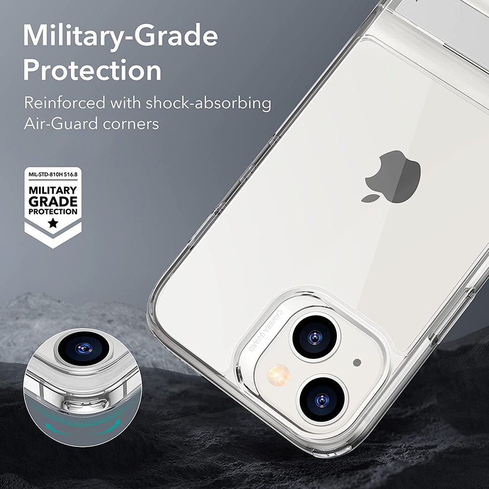 Deksel for Apple iPhone 14 Plus, ESR, Air Shield Boost Kickstand, Gjennomsiktig