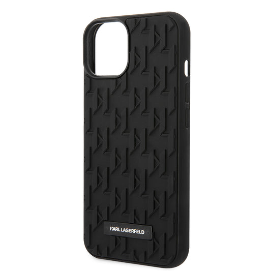 Deksel for Apple iPhone 14 Plus, Karl Lagerfeld, 3D Monogram, Svart