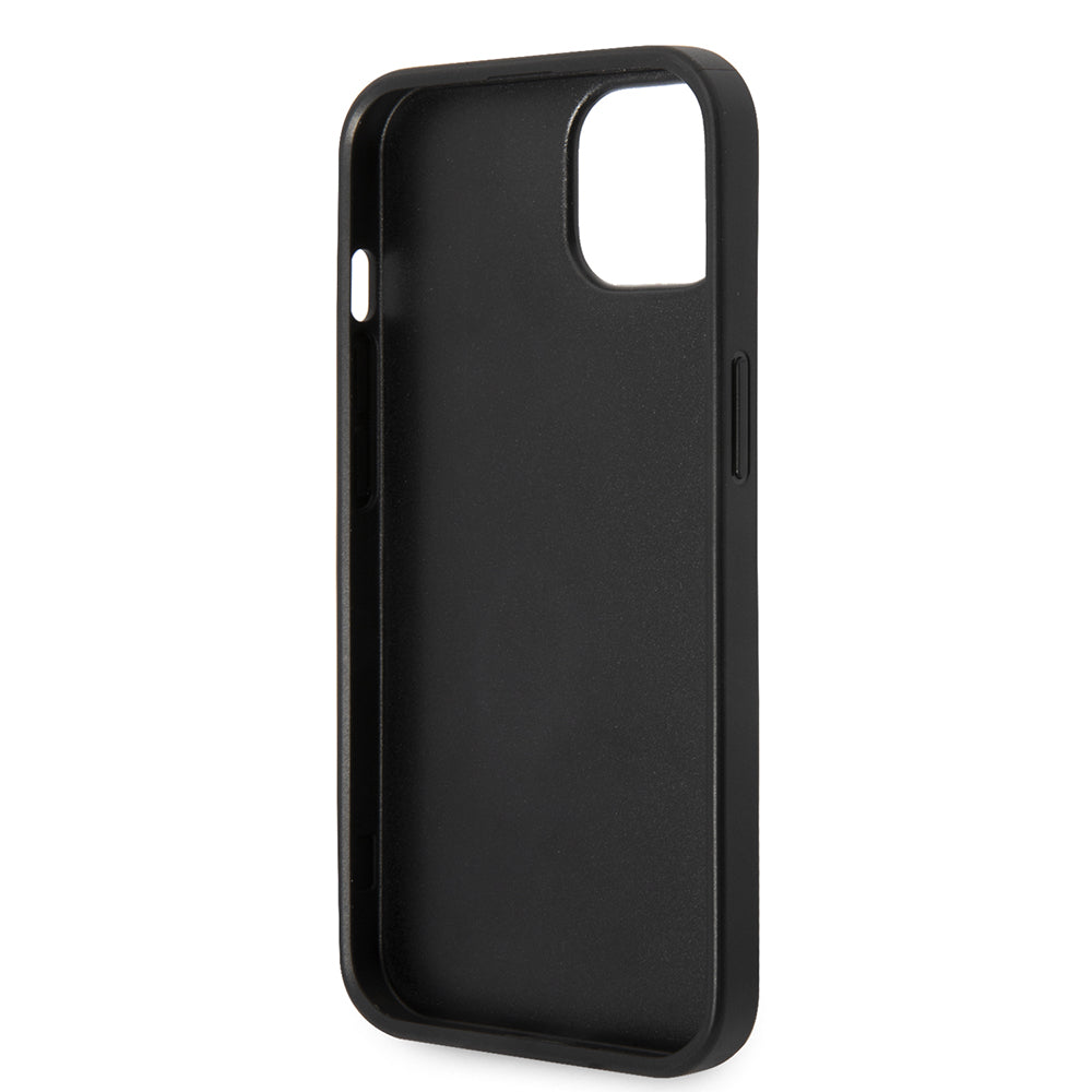 Deksel for Apple iPhone 14 Plus, Karl Lagerfeld, Glitter Plaque Logo, Svart