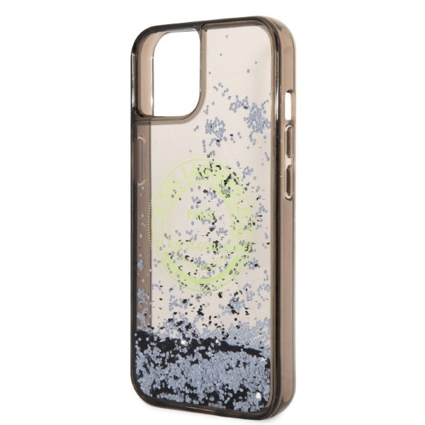 Deksel for Apple iPhone 14 Plus, Karl Lagerfeld, Liquid Glitter RSG, Svart