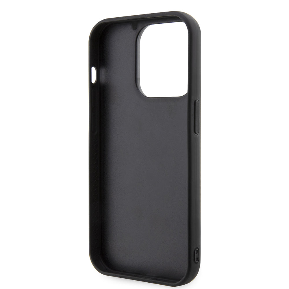 Deksel for Apple iPhone 14 Pro, Karl Lagerfeld, 3D Rubber Ikonik Karl, Svart