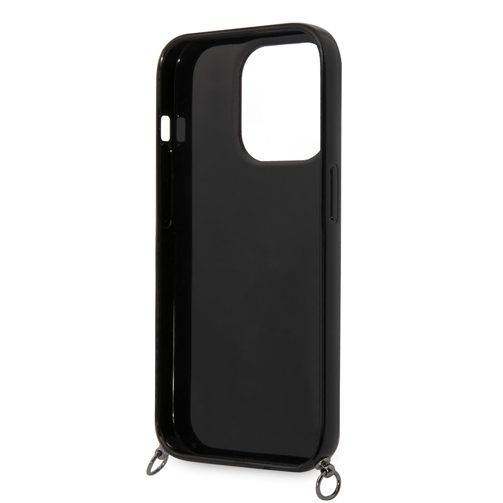 Deksel for Apple iPhone 14 Pro Max, Karl Lagerfeld, Color Stripes with Strap, Rosa