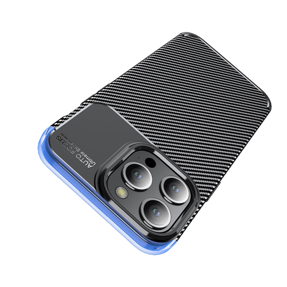 Deksel for Apple iPhone 14 Pro, Techsuit, CarbonFiber, Svart