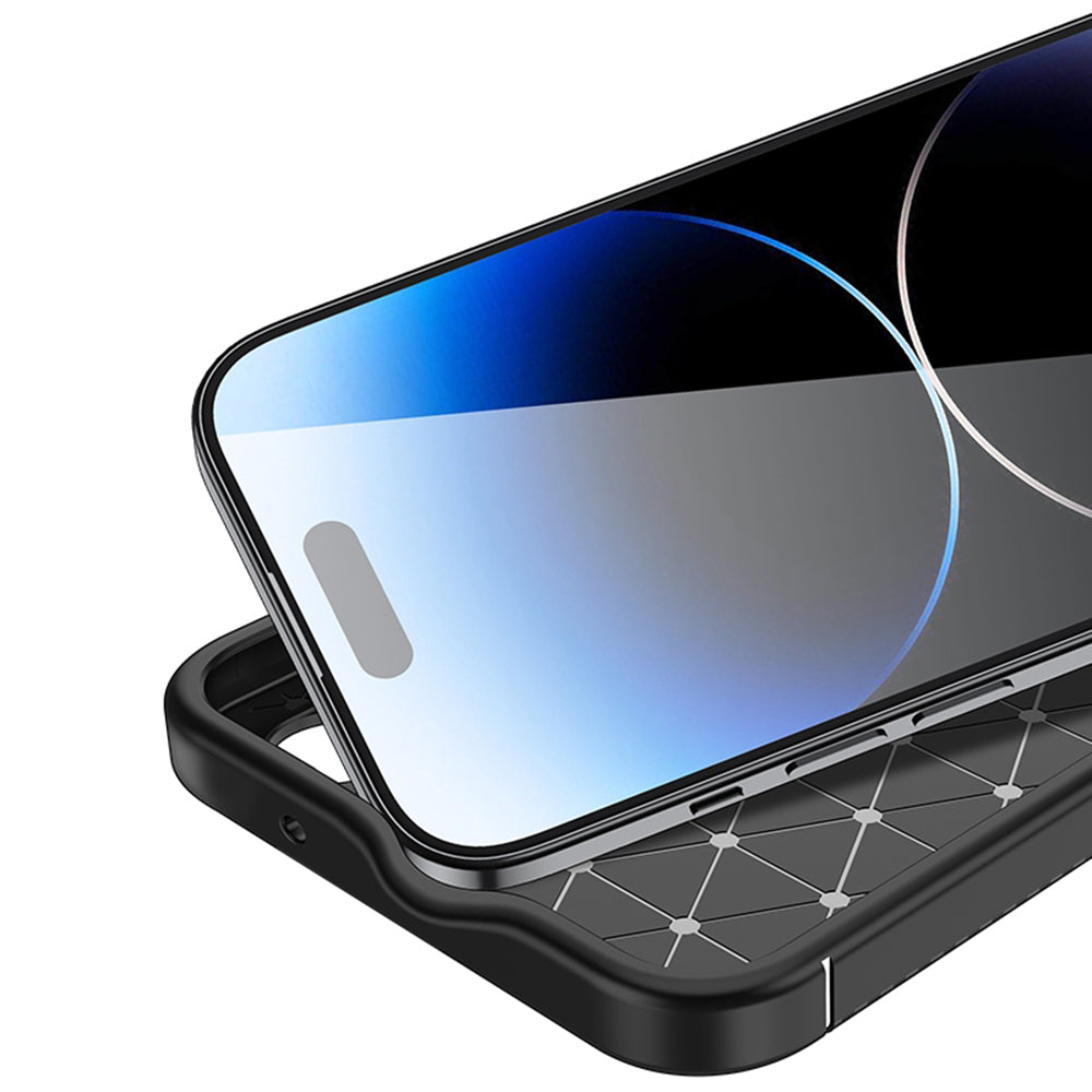 Deksel for Apple iPhone 14 Pro, Techsuit, CarbonFiber, Svart