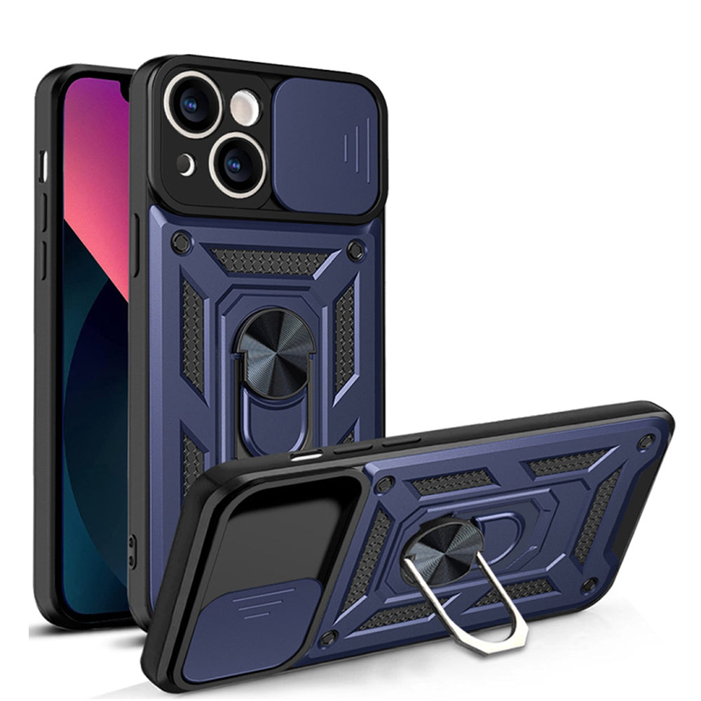 Deksel for Apple iPhone 14, Techsuit, CamShield, Blå