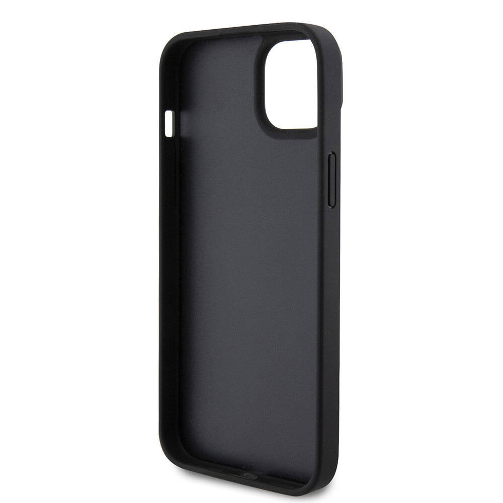 Deksel for Apple iPhone 15 / 14, Guess, Crossbody 4G Metal Logo, Svart