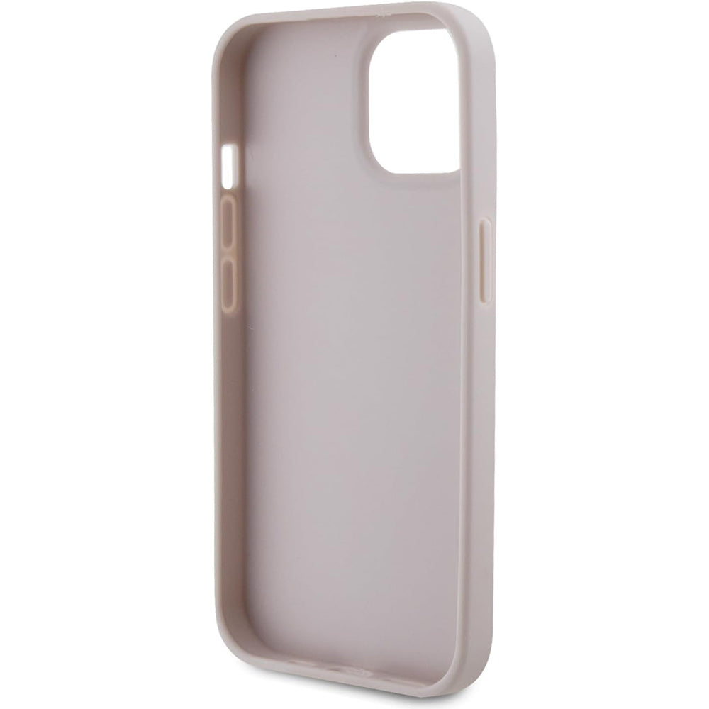 Deksel for Apple iPhone 15, Guess, 4G Triangle Strass, Rosa