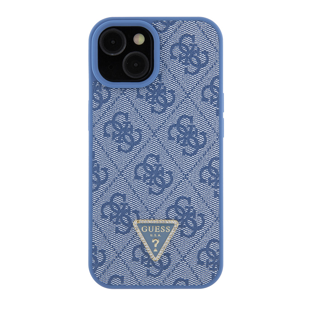 Deksel for Apple iPhone 15, Guess, Crossbody 4G Metal Logo, Blå