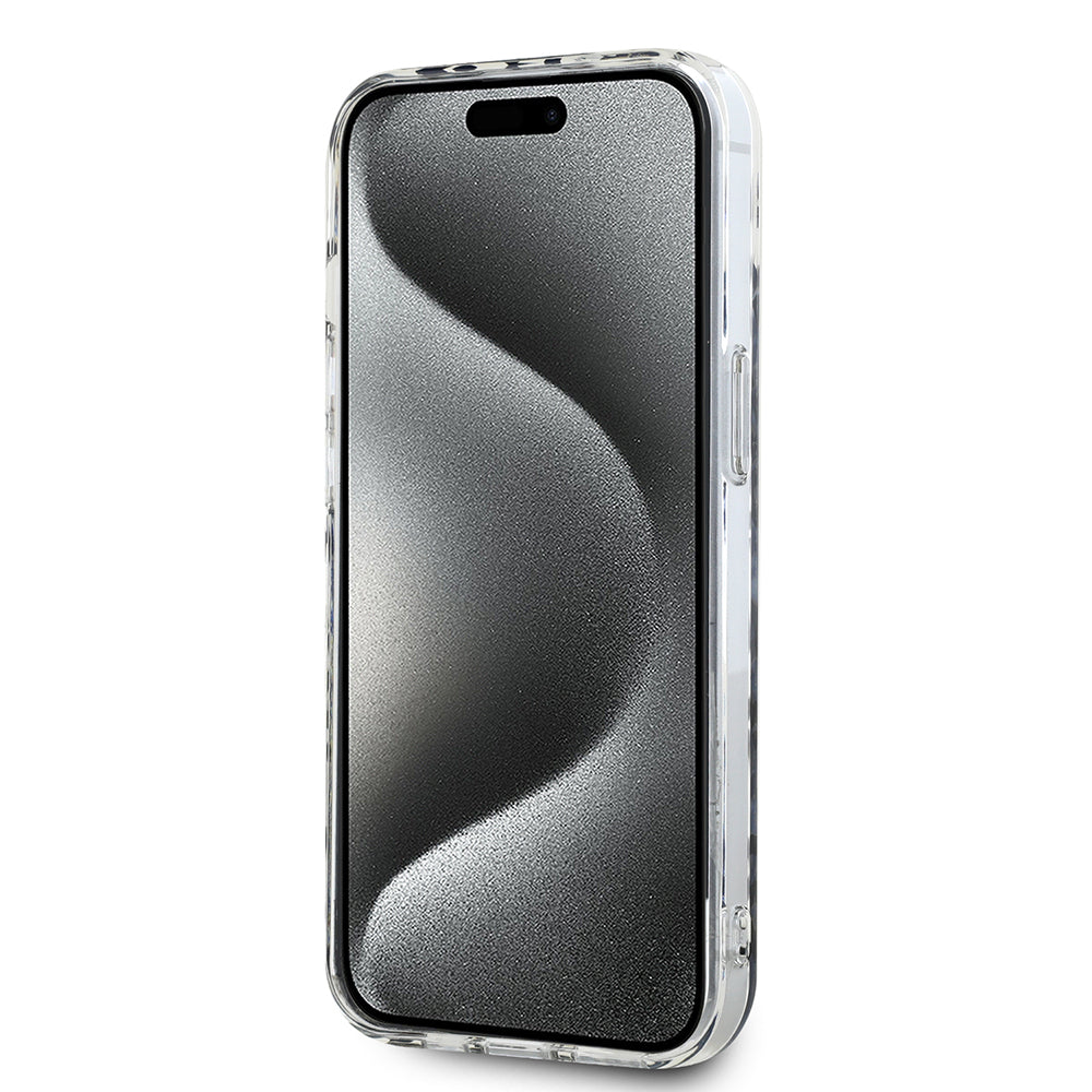 Deksel for Apple iPhone 15, Karl Lagerfeld, IML Luxury Gold Fullover Logo, Gull