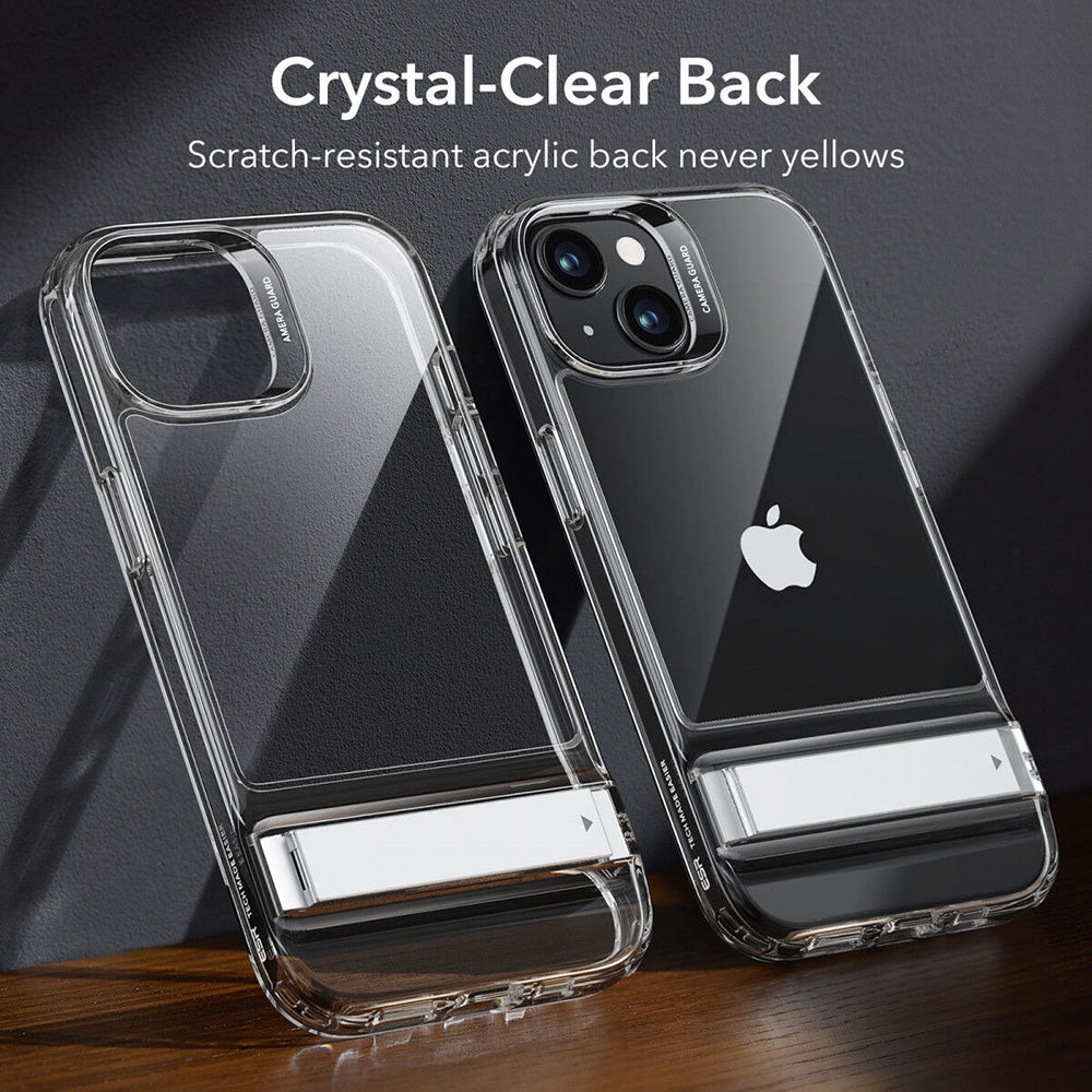 Deksel for Apple iPhone 15 Plus, ESR, Air Shield Boost Kickstand, Gjennomsiktig