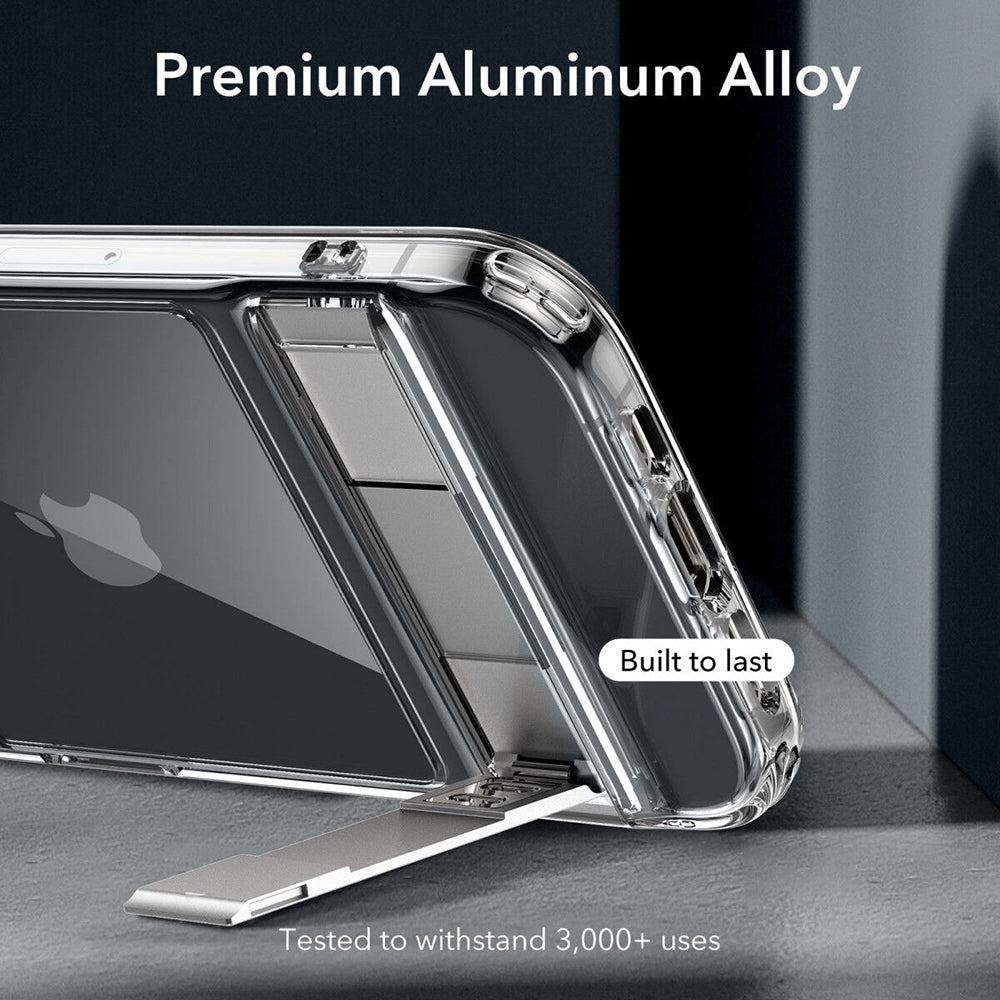 Deksel for Apple iPhone 15 Plus, ESR, Air Shield Boost Kickstand, Gjennomsiktig