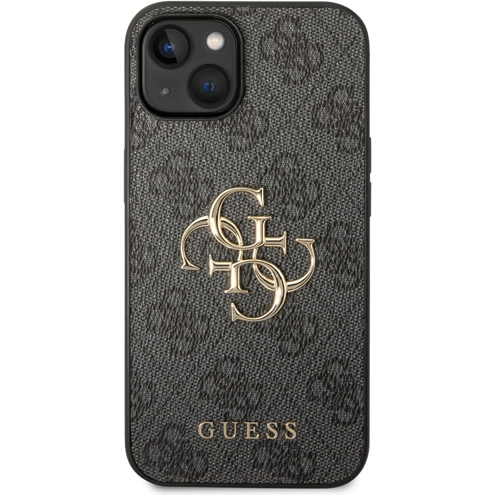 Deksel for Apple iPhone 15 Plus, Guess, 4G Big Logo, Grå
