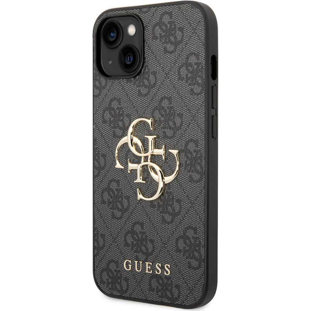Deksel for Apple iPhone 15 Plus, Guess, 4G Big Logo, Grå