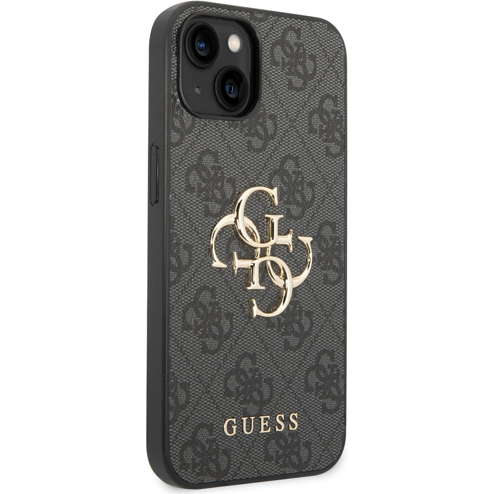 Deksel for Apple iPhone 15 Plus, Guess, 4G Big Logo, Grå
