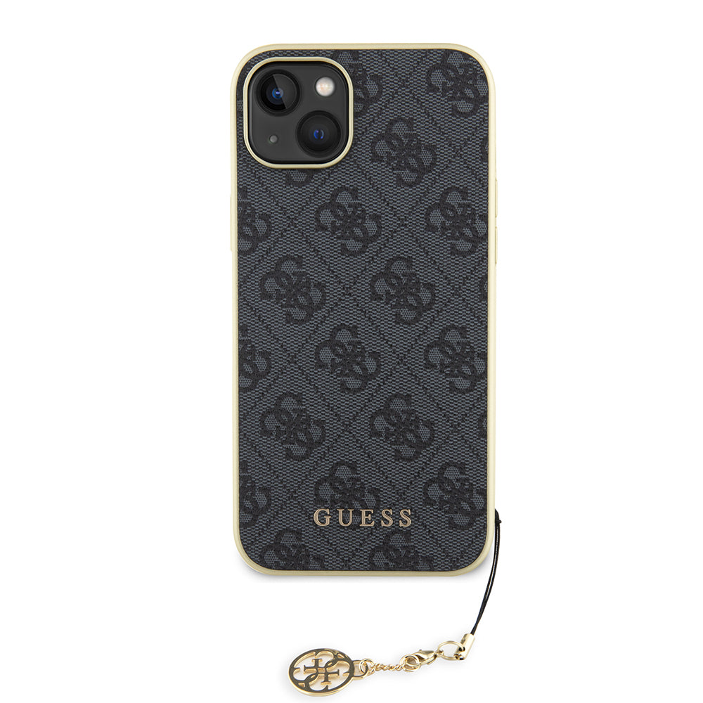 Deksel for Apple iPhone 15 Plus, Guess, 4G Charm, Grå